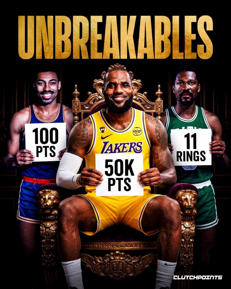 詹姆斯生涯总得分51961分 成NBA历史唯一五万分球员